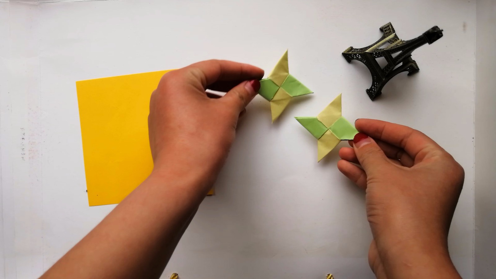 忍者暗器手里剑折纸手工视频教程