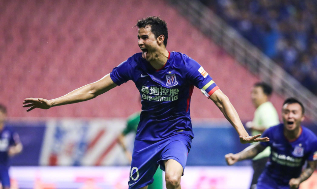 中超第14轮上海绿地申花2:2北京中赫国安,韦世