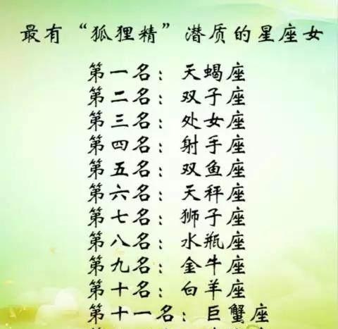 十二星座最喜欢狐狸精潜质的星座排行,天蝎座不具有自己极端被黑化后的双鱼座图片