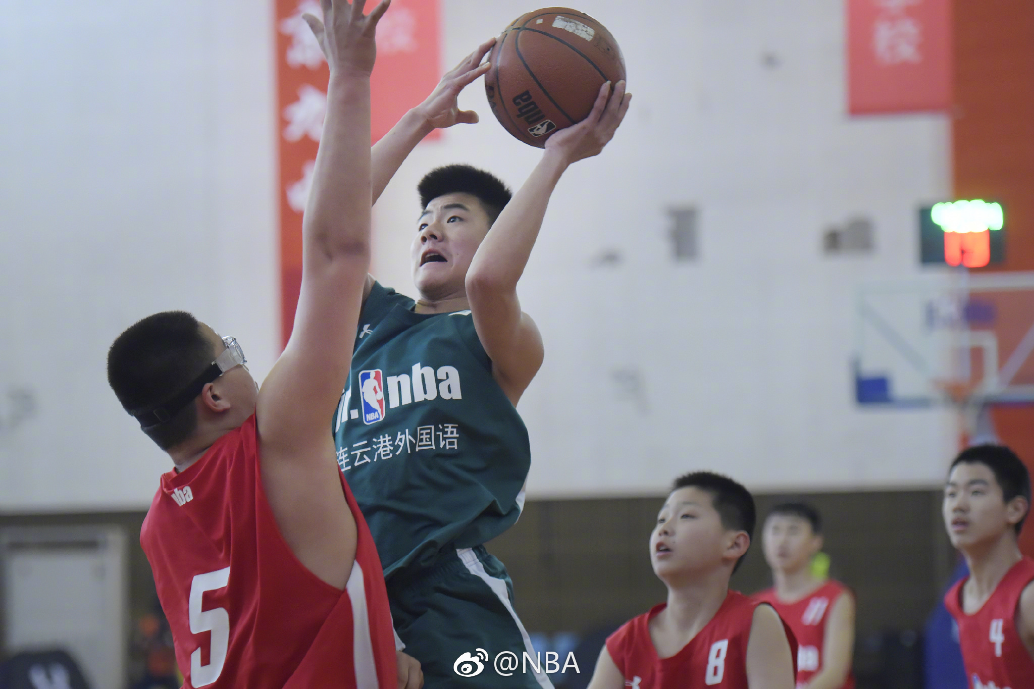 4月15日,2018 Jr. NBA校园篮球联赛江苏站初中