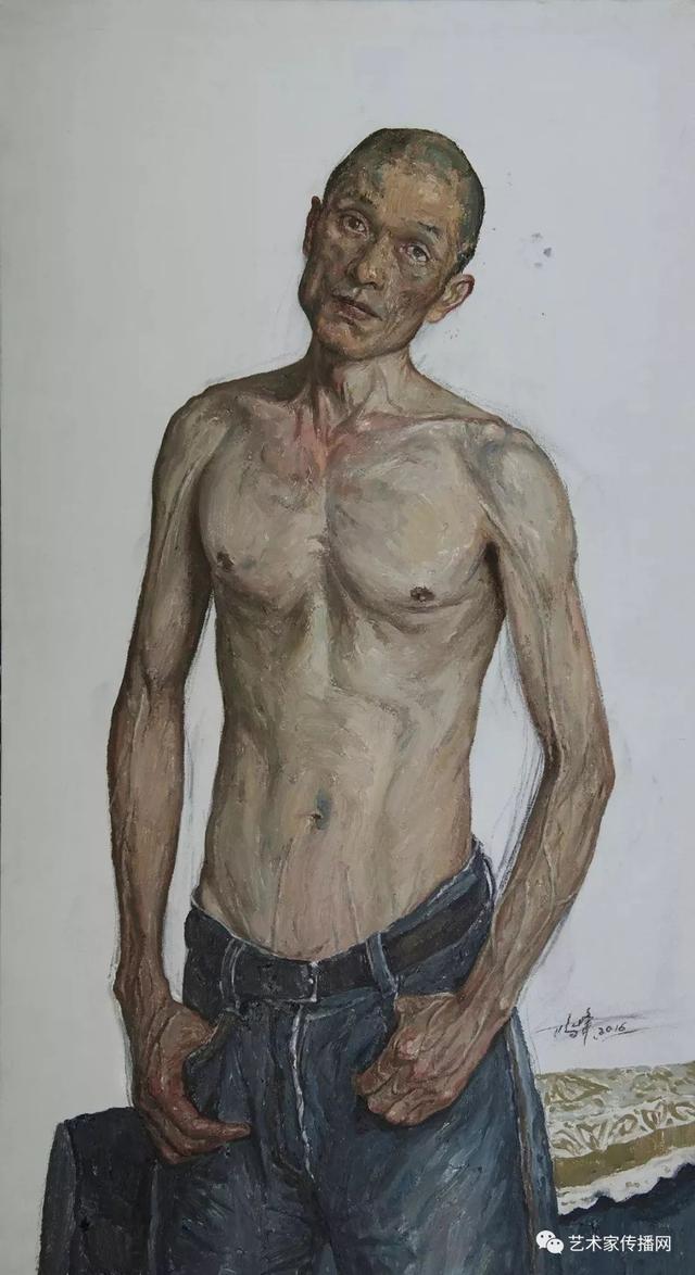 又一个冷军,这超写实美女和毛衣画得更迷人