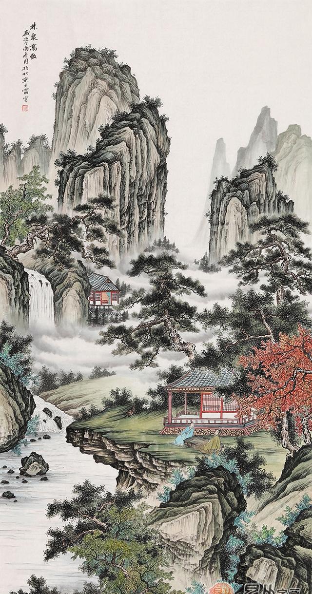 画仿古山水画有名的画家王宁简介及其仿古山水画欣赏