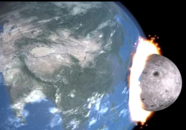 如果月球撞上了地球, 会发生什么事, 看科学家的演示