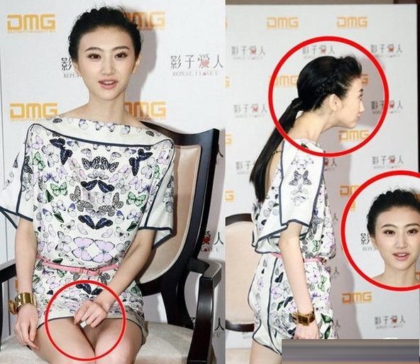 女星穿着暴露不慎走光的照片，想删都删不掉！