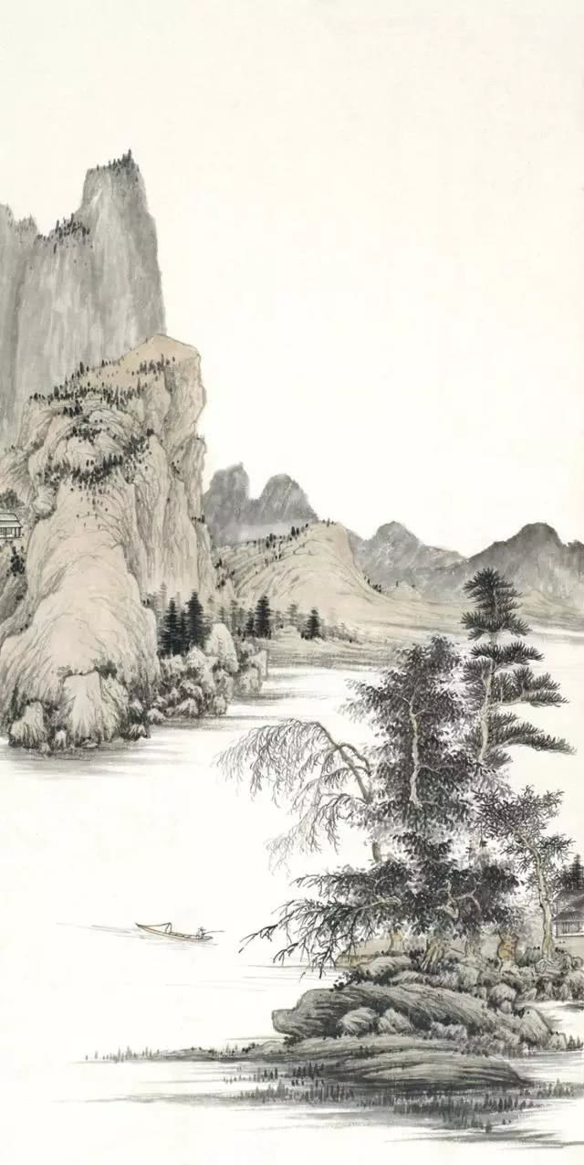 书画国画山水构图欣赏