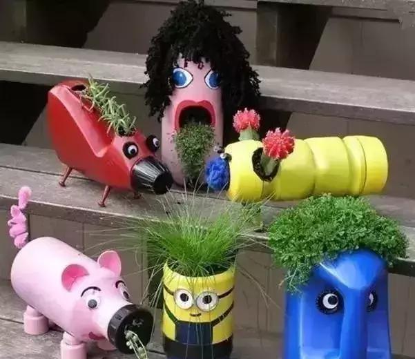 脑洞大开!废旧物品打造创意幼儿园植物角，好清新!