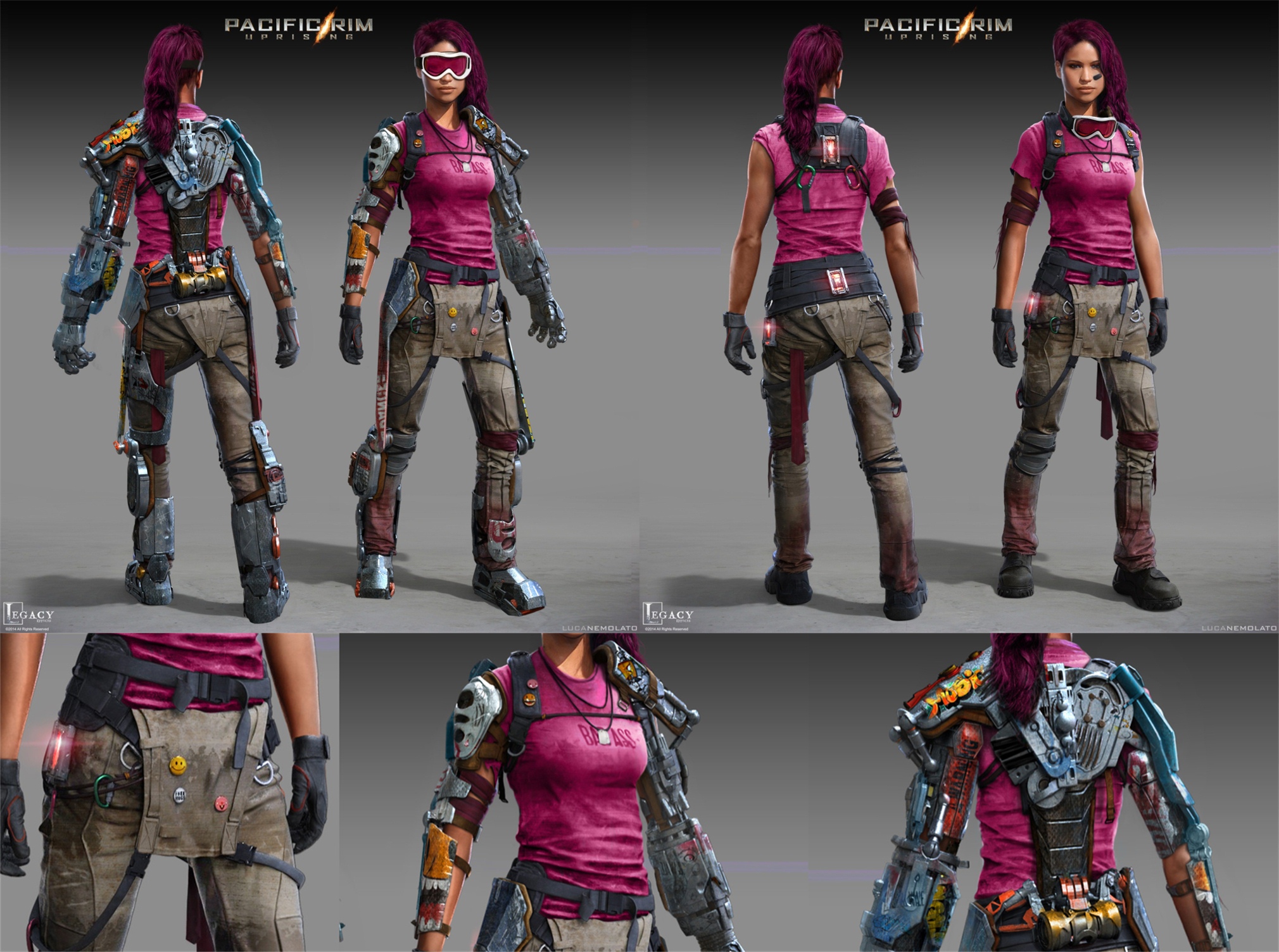 《环太平洋2》曝概念图,机甲大战超大怪兽,小机甲造型