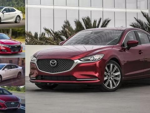 美国市场中型轿车横评：带涡轮的马自达6会是首选吗？