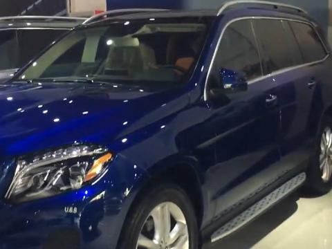 非常少见，奔驰gls450配色居然有宝石蓝