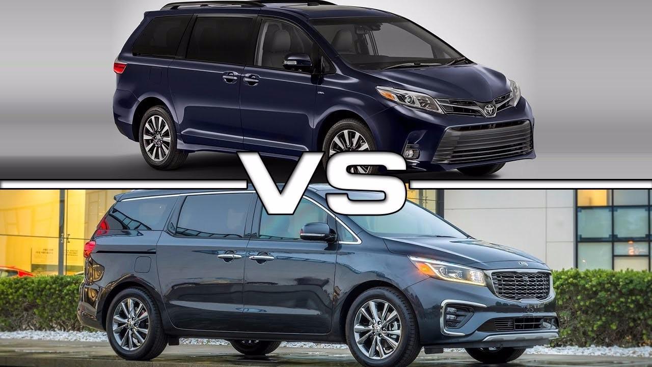 2018款丰田塞纳 vs 2019款起亚sedona技术型对视图片