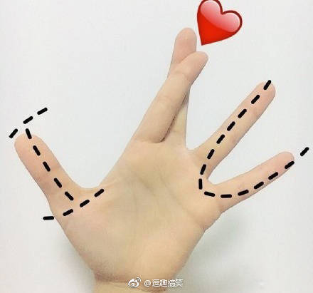 ins上超火的9个表白比心手势 ,马走不谢