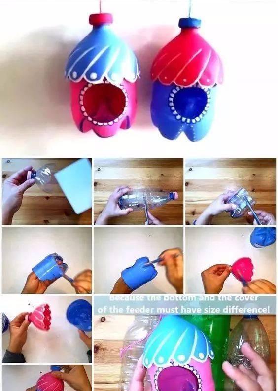 喝完的矿泉水瓶废物利用，幼儿园手工全都有，绝对实用