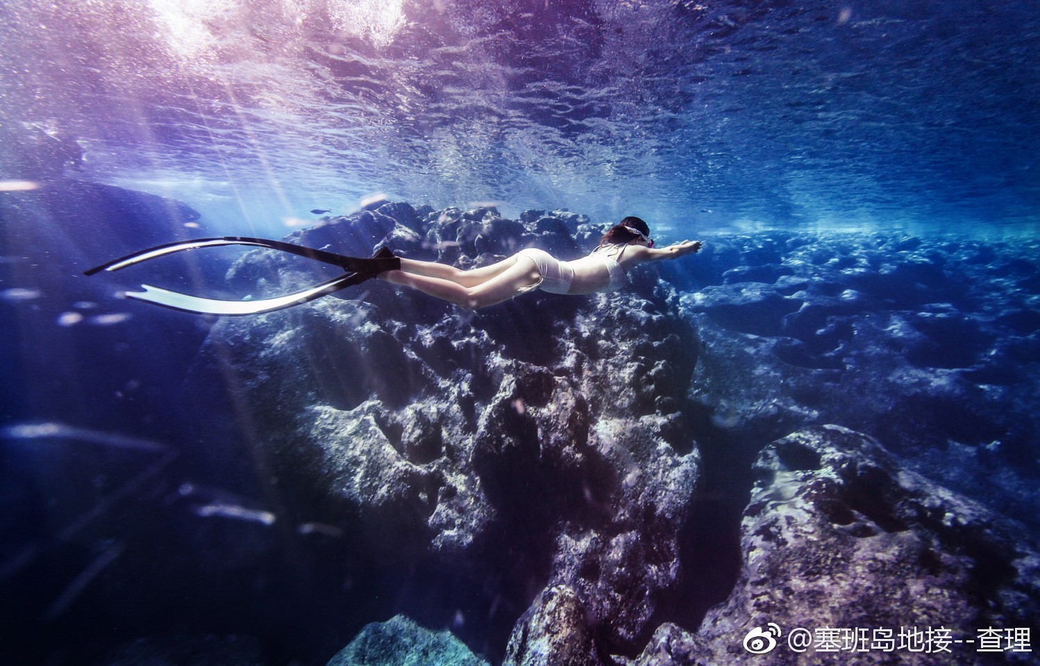 塞班岛蓝洞自由潜水
