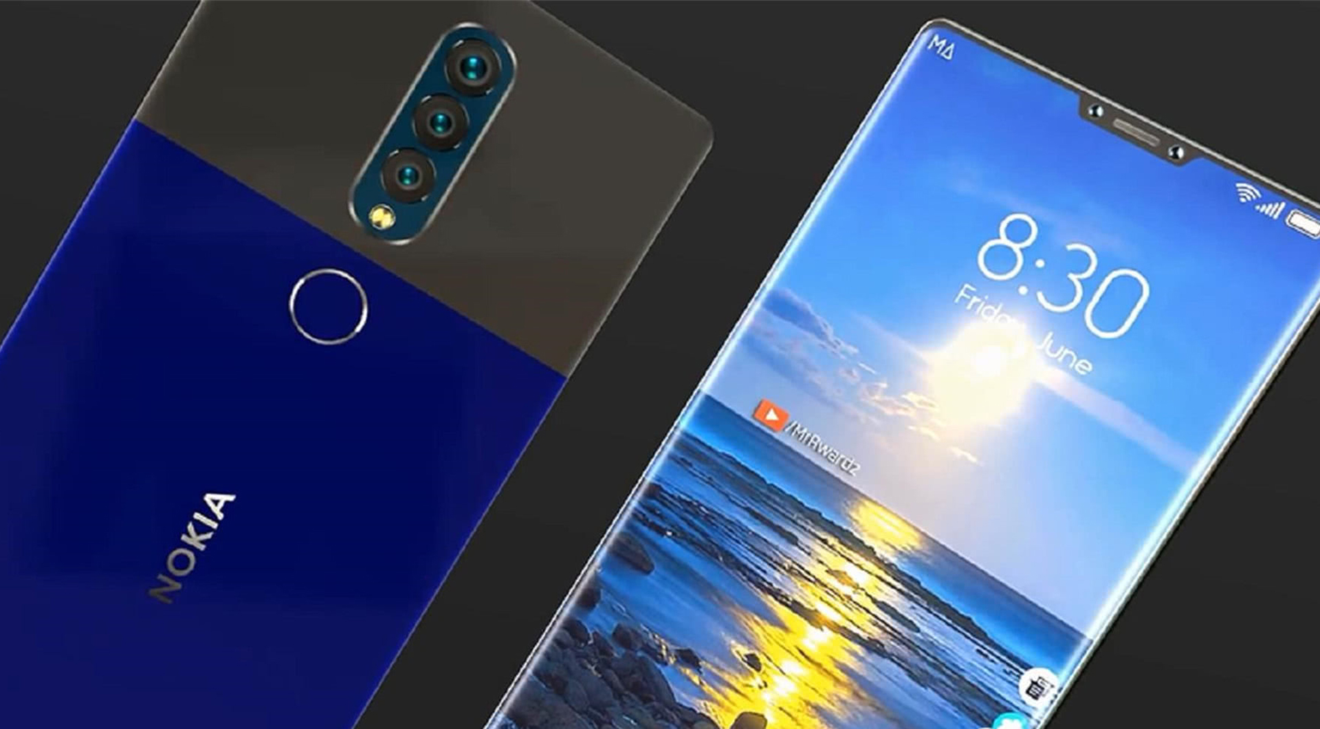 诺基亚X8概念图曝光,屏占比96%的双曲全面屏