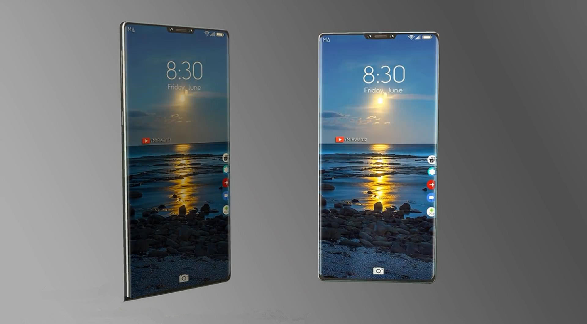 诺基亚X8概念图曝光,屏占比96%的双曲全面屏