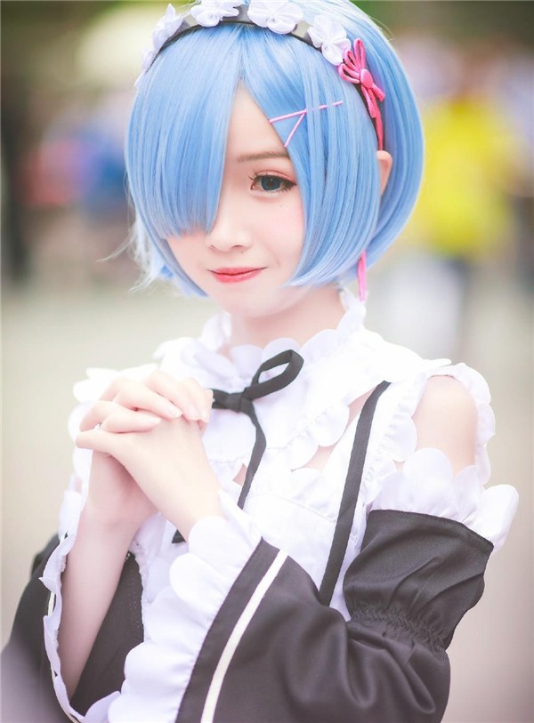 宅男视角蕾姆cosplay正片侧颜满分卖萌太娇羞了