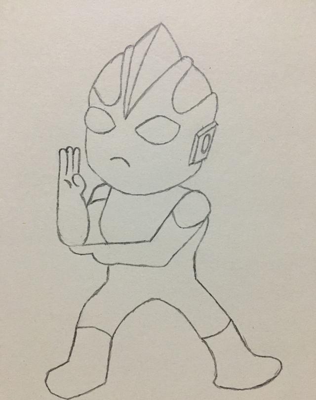 简笔画--奥特曼的画法