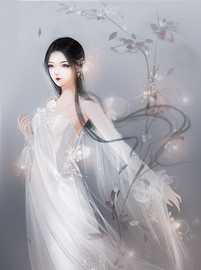 古风手绘女生唯美壁纸,说太阳温暖的人,一定没见过你