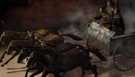 古代战车类似于现代的坦克,是所向披靡的杀敌武器