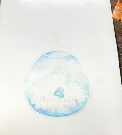 【绘画教程】迷人的多肉植物拼盘水彩画法,很