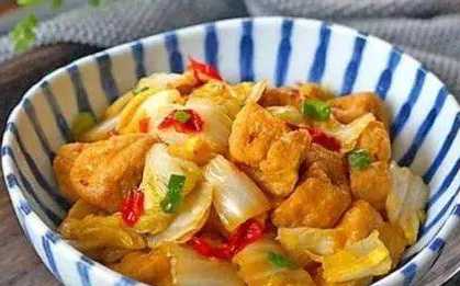 白菜炒豆腐