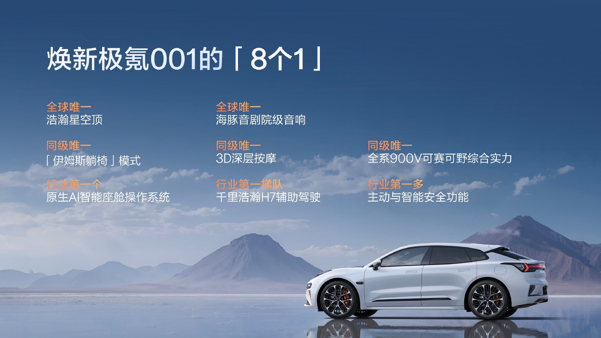 2026款极氪001上市，限时售价25.98万起，配900V架构与双腔空悬