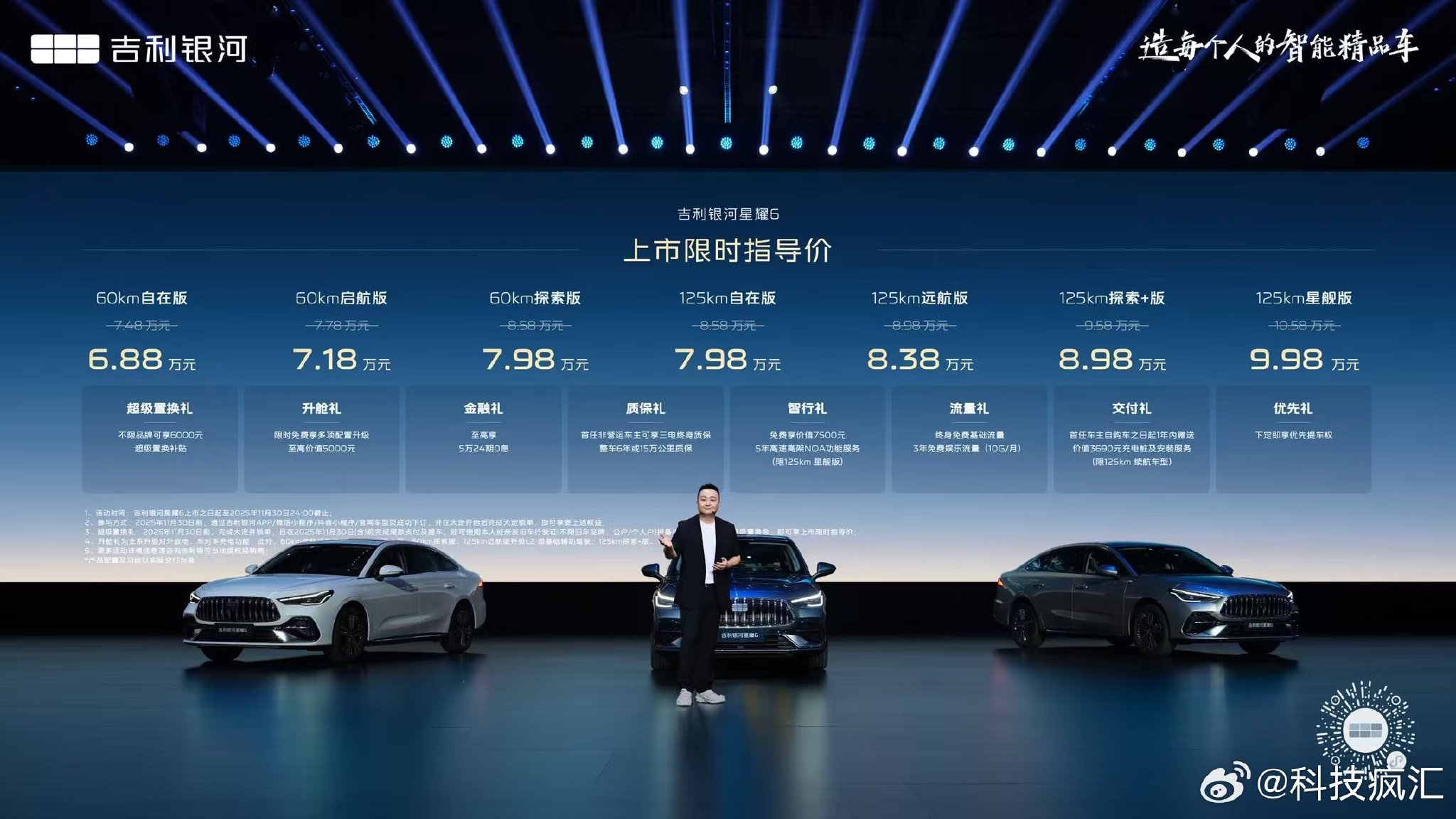 吉利银河星耀6限时6.88万起，油耗2.8L续航1700km