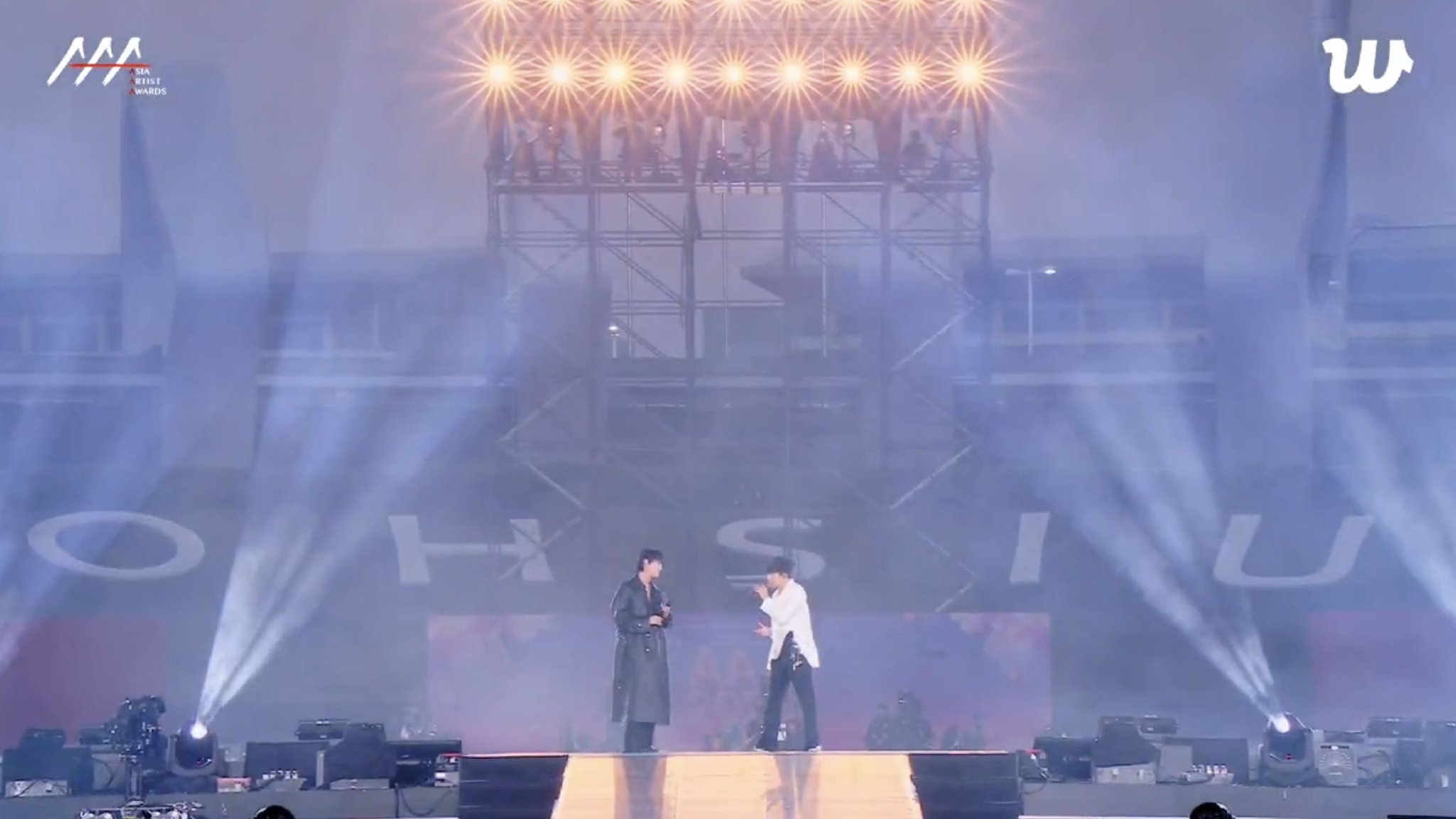林俊杰曹承衍AAA颁奖典礼惊喜合唱