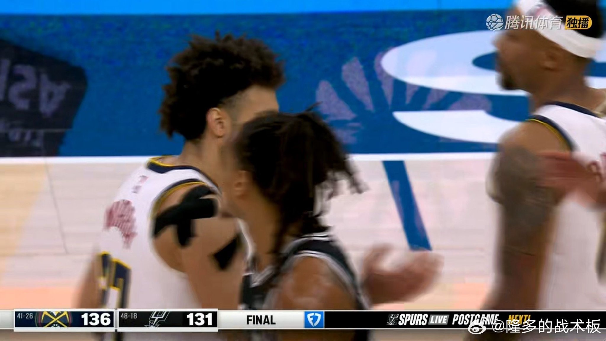 约基奇31分20板12助大号三双，掘金逆转马刺追平湖人