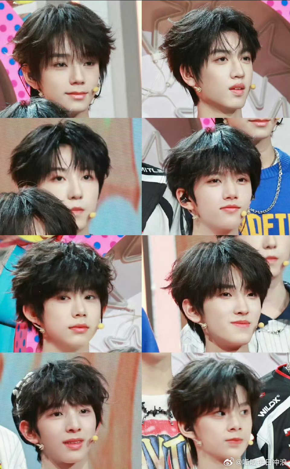 TF四代两组怼脸生图曝光，王橹杰张桂源等八人状态引关注