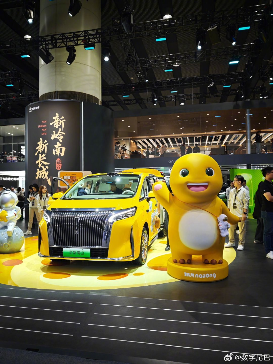 广州车展长城展台焕新亮相，奶龙皮肤高山吸睛