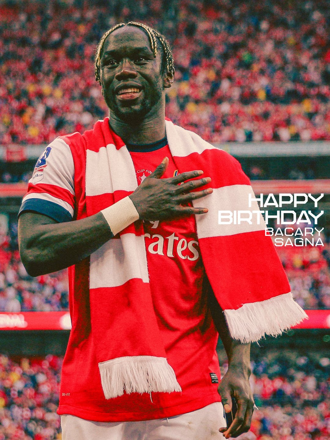 阿森纳前球员萨尼亚迎来生日