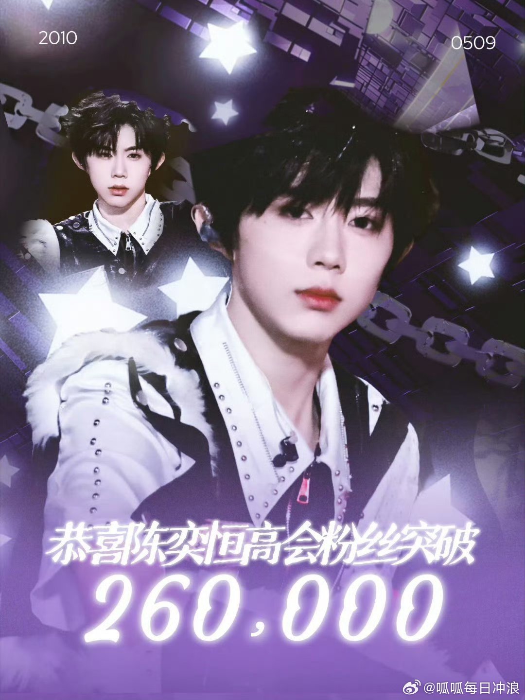 陈奕恒高会粉丝数超29万