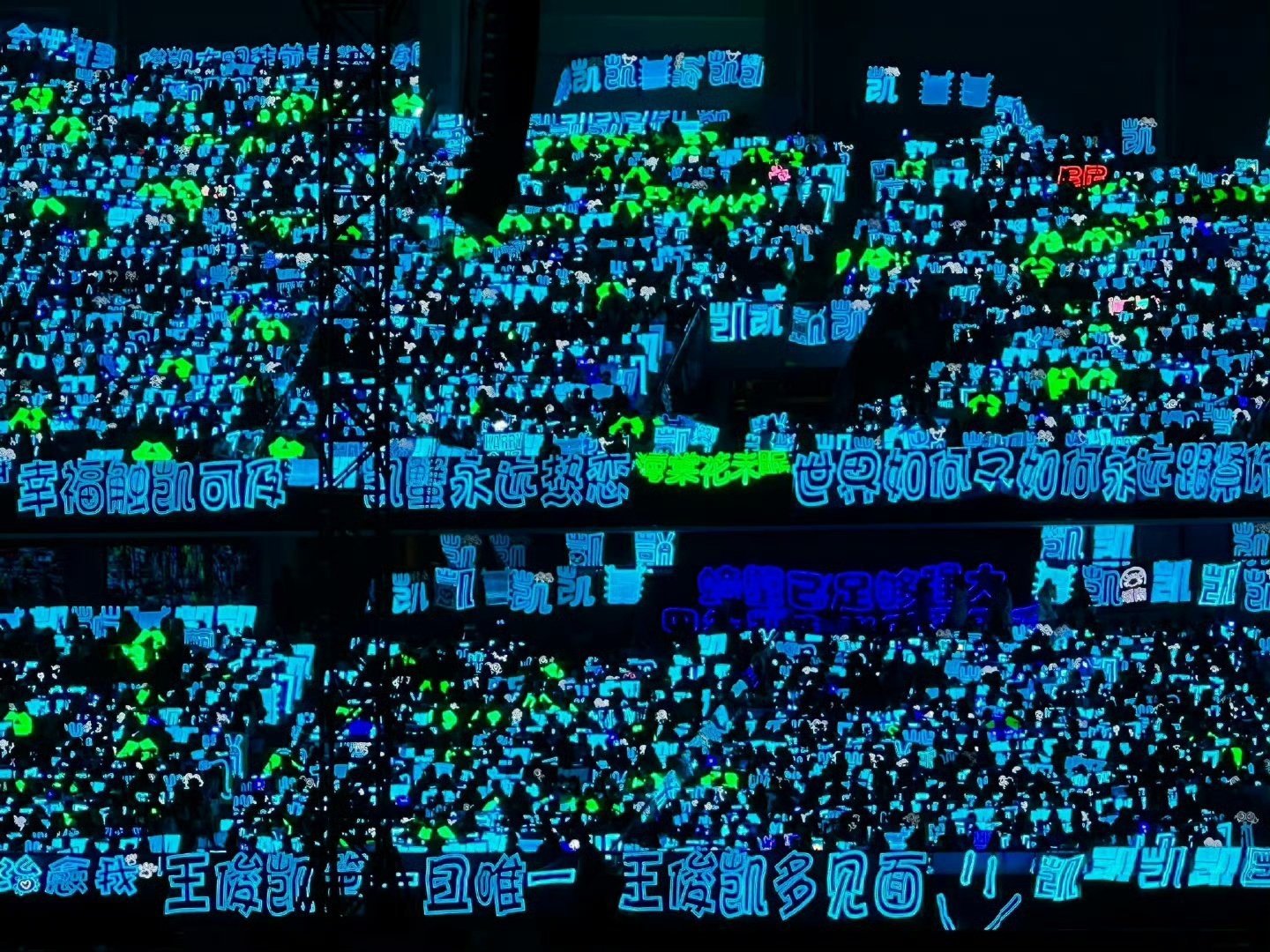 丁禹兮王俊凯线下活动灯牌曝光