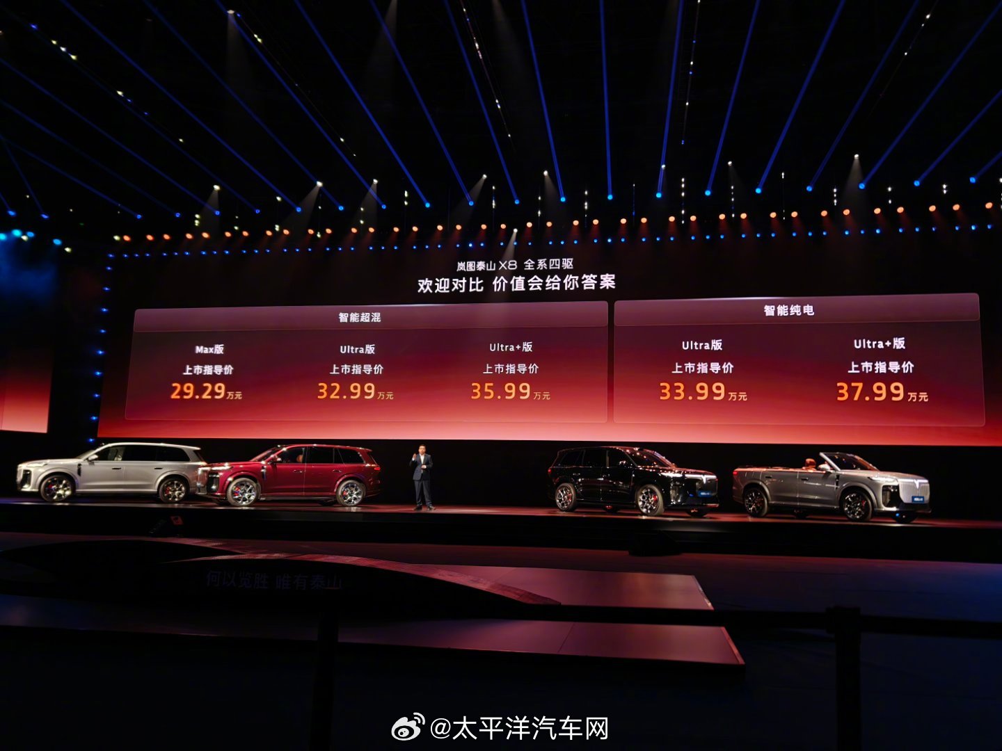 岚图泰山X8上市，29.29万元起，对标路虎揽胜