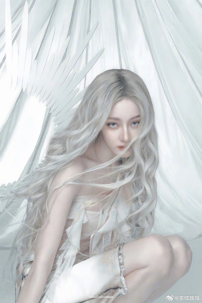 迪丽热巴杨颖鞠婧祎等明星白发造型引热议