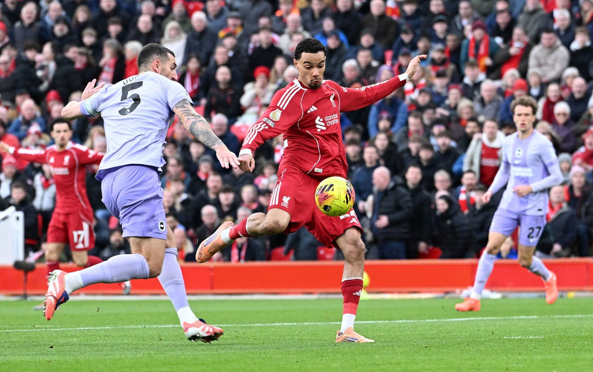 埃基蒂克出战利物浦对阵布莱顿