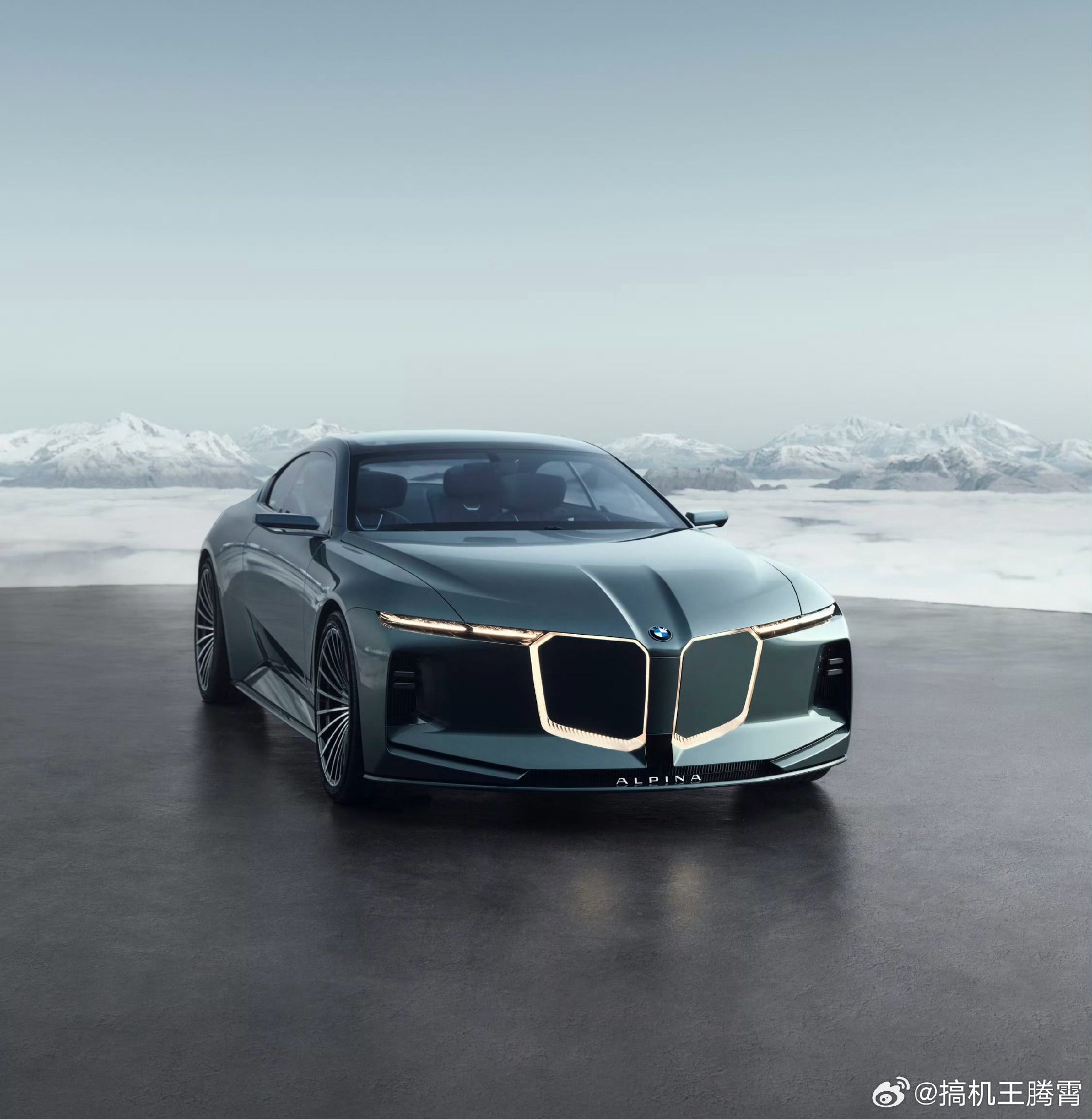 宝马首款阿尔宾纳概念车Vision BMW ALPINA亮相，V8双门GT跑车