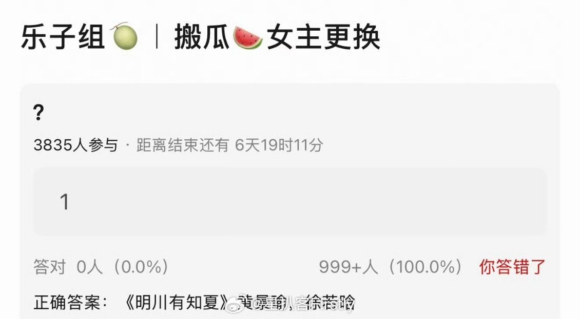 《明川有知夏》女主再换徐若晗