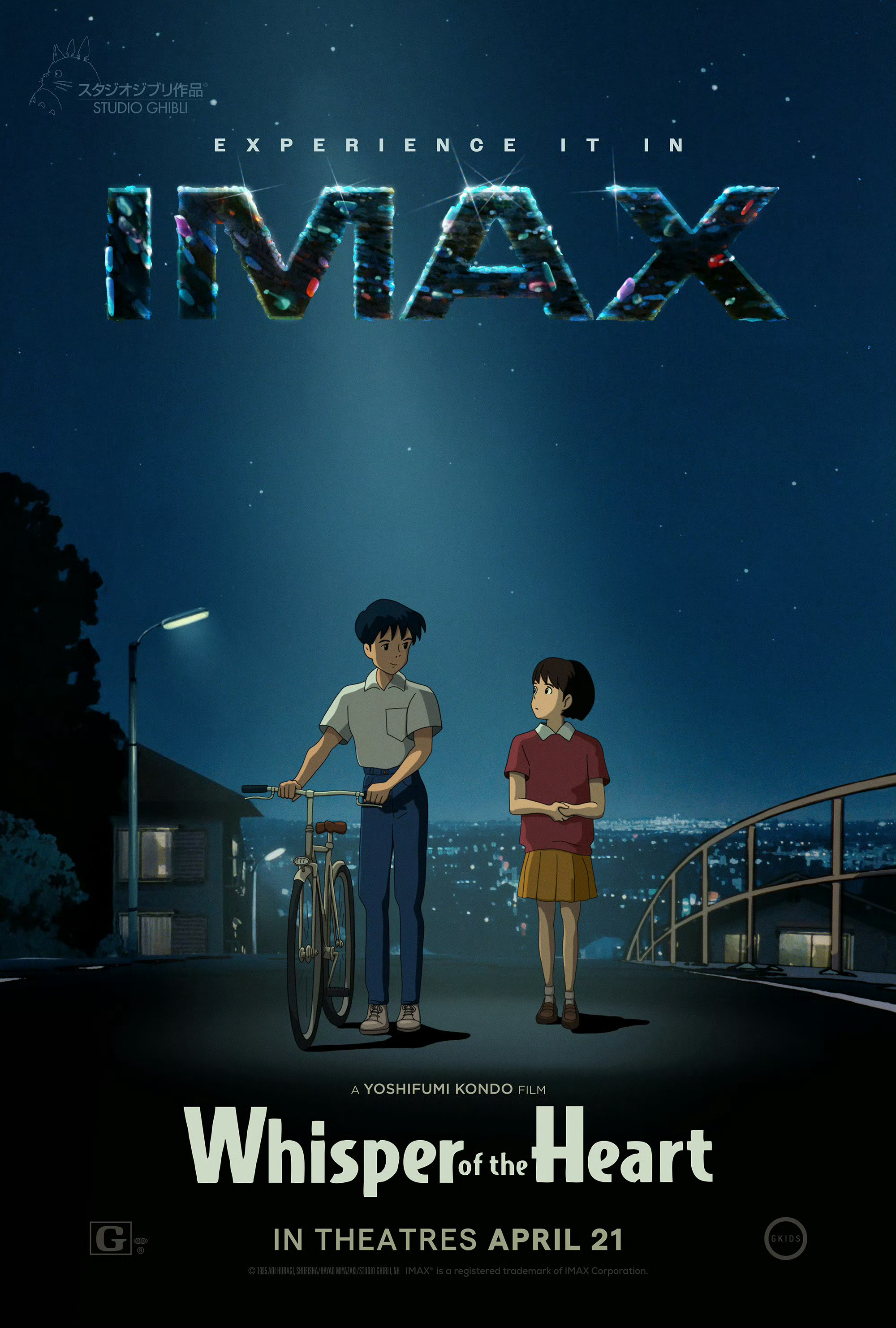 《侧耳倾听》4K重制版IMAX海报发布，北美重映在即