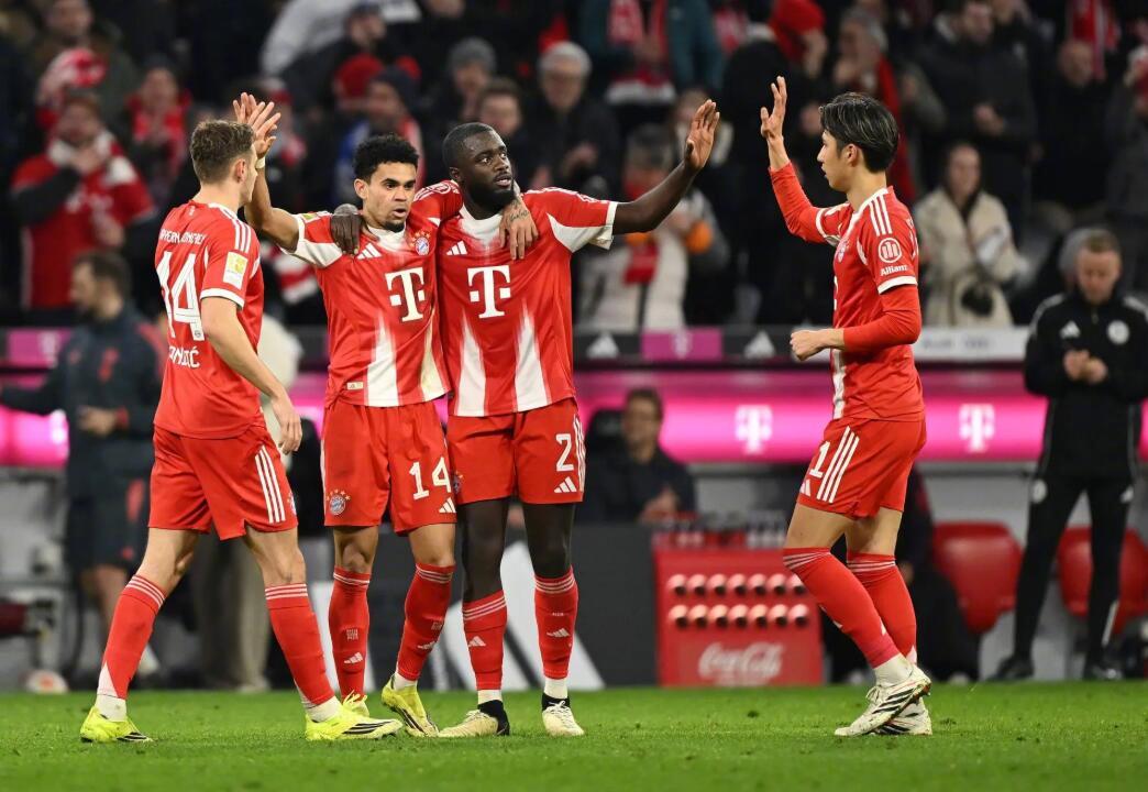 德甲拜仁战法兰克福，57分领跑6分优势创纪录