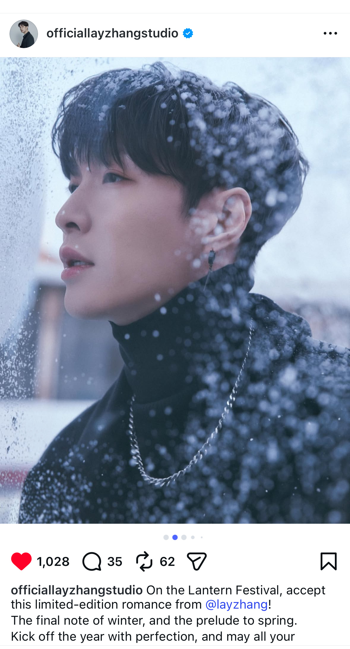 张艺兴工作室元宵节发布14张写真，开启春日序章