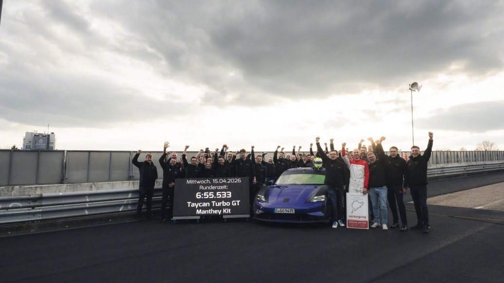 Taycan Turbo GT Manthey纽北6分55秒533刷新纯电量产车纪录