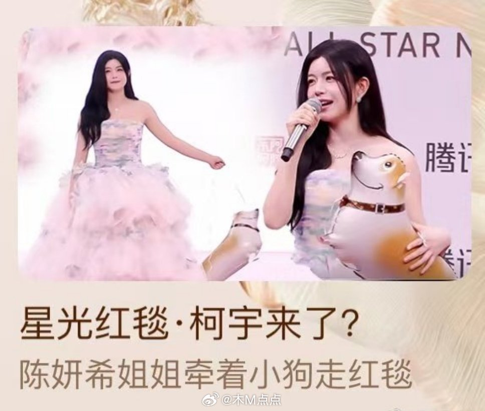 陈妍希携小狗现身，周柯宇粉丝反应强烈
