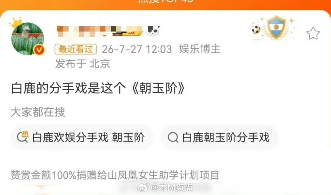 白鹿于正欢娱最后一部戏古装剧朝玉阶