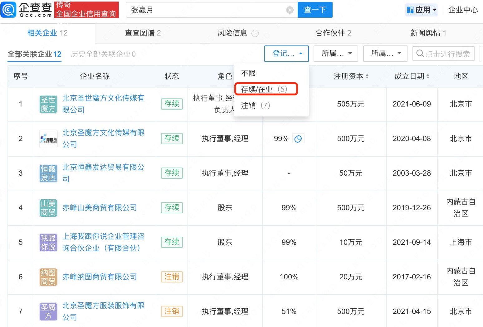 张凯毅名下7家公司已注销，1个月掉粉23万