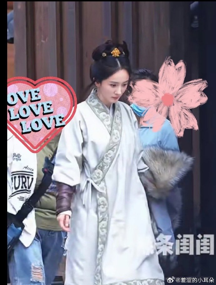 杨幂江山大同新剧汉化发型路透曝光