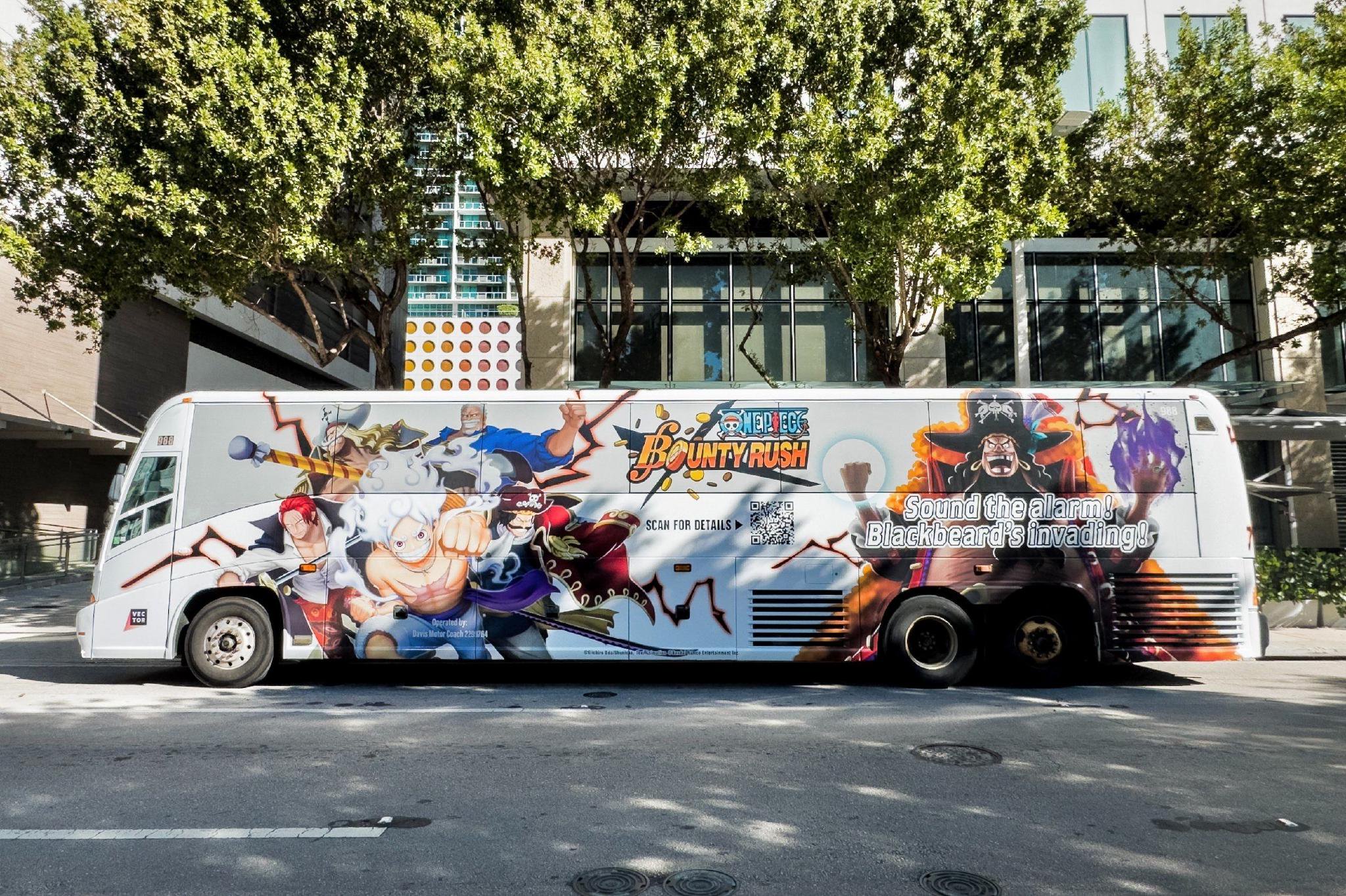 海贼王手游包巴士纽约迈阿密宣传黑胡子登场