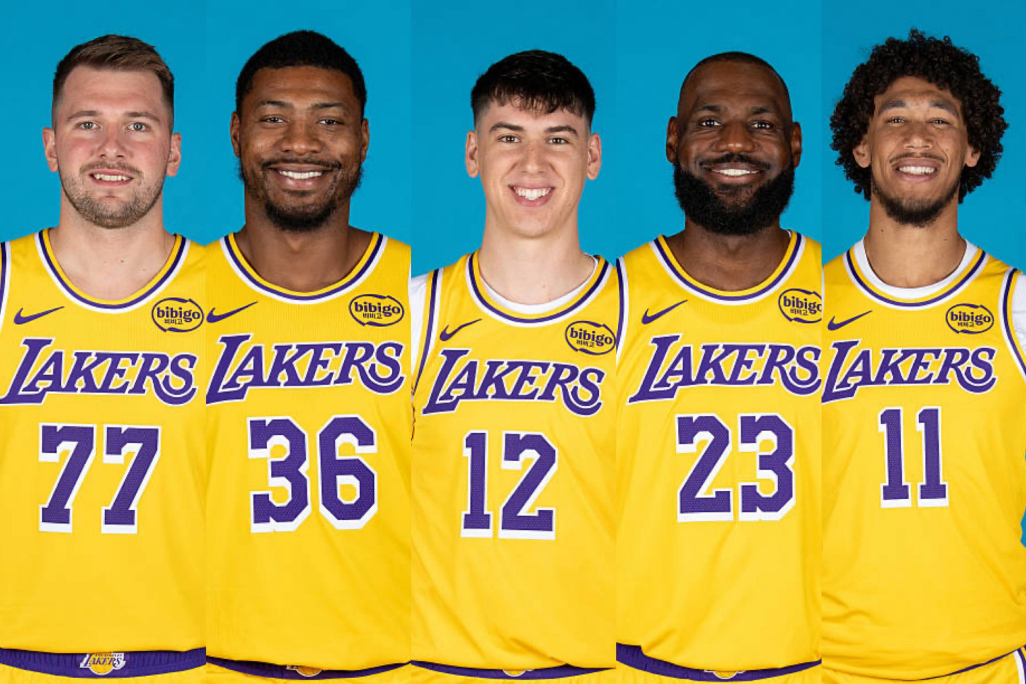 洛杉矶德比次回合首发名单公布，詹姆斯东契奇领衔