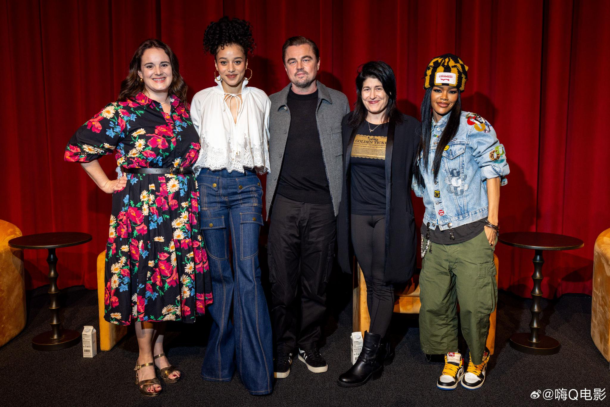 莱昂纳多、泰雅娜出席新片放映会